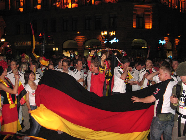 Germany semifinal victory party, Frankfurt