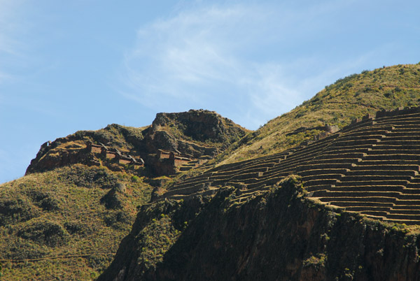 The ruins of the citadel are surrounded by extensive agricultural terraces
