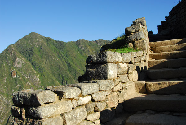 Steps leading to the Intihuatana, Machu Picchu