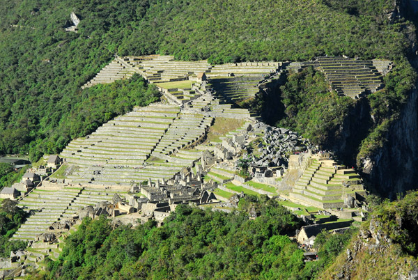 Machu Picchu from the lower Wayna Picchu Trail