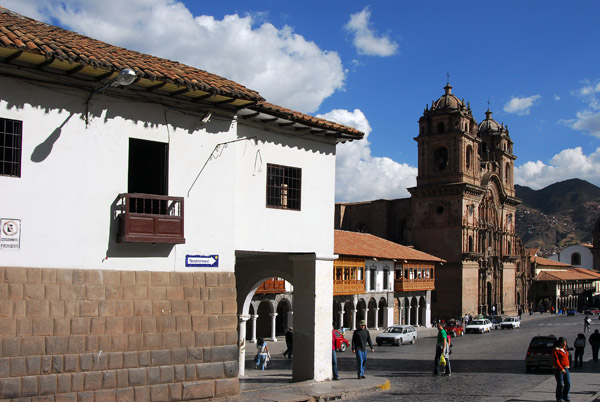 Entering the Plaza de Armas from the east, Cusco