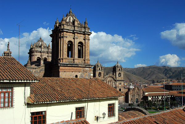 Cusco Cathedral from a terrace to the north