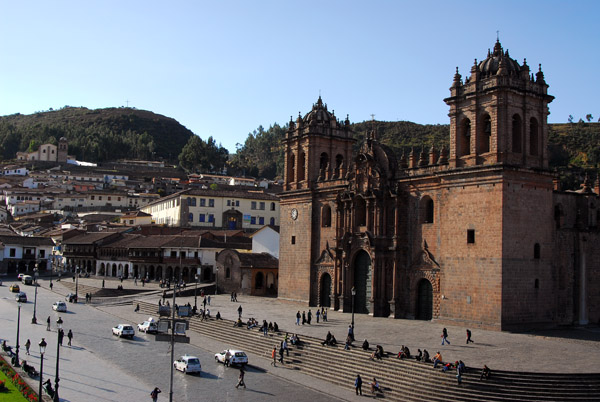 View from the tower of the Jesuit Church of Cusco Cathedral