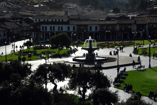 View of the Plaza de Armas from Jesuit Church