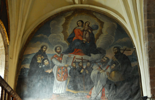 Painting dated 1762 on the left side of the choir, Jesuit Church