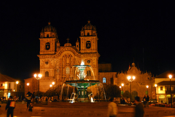 Cusco - Plaza de Armas at night