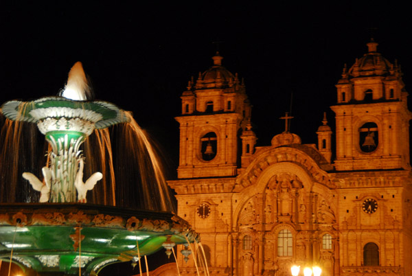 Cusco - Plaza de Armas at night