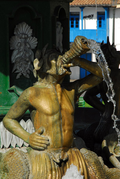 Fountain detail, Plaza de Armas
