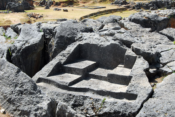 Carved section of stone, Sacsayhuamn