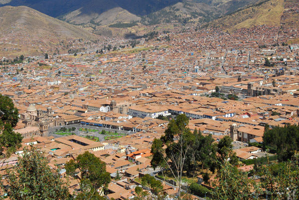 View of Cusco from El Christo Blanco