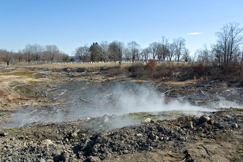 cemetery and steam