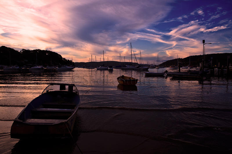 Sunset at Careel Bay, Sydney