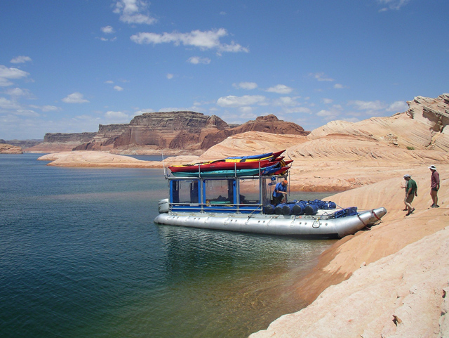 Hidden Canyon Kayak support boat