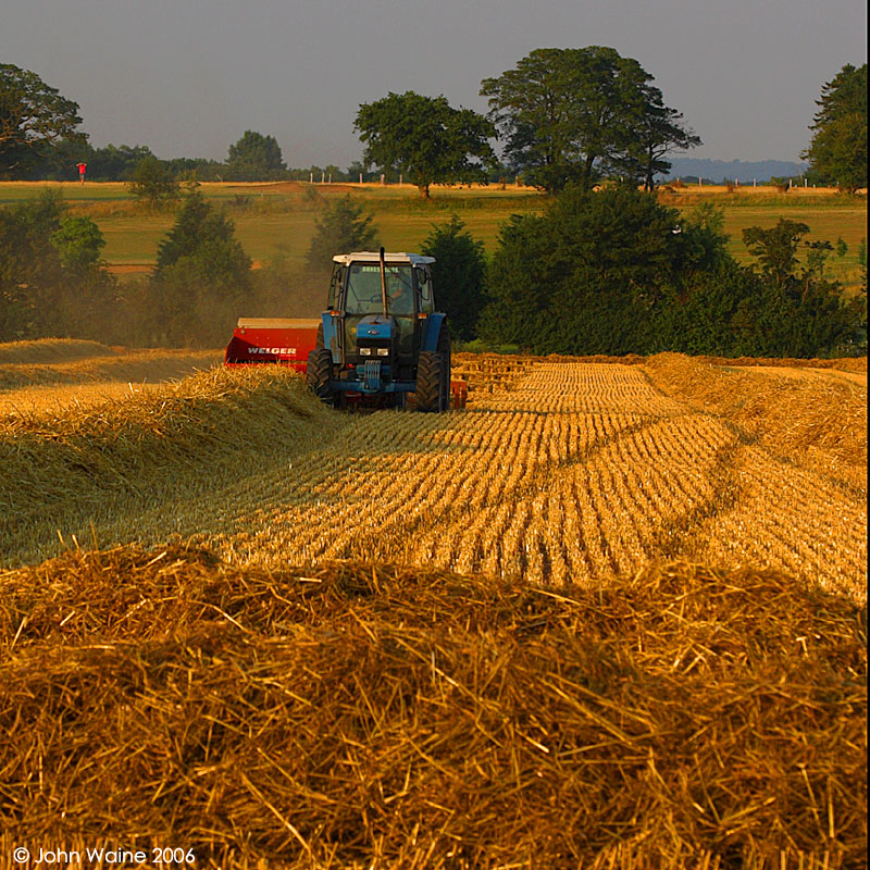 Baling Oat Straw