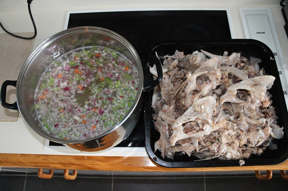 Preparing Fish Head Soup