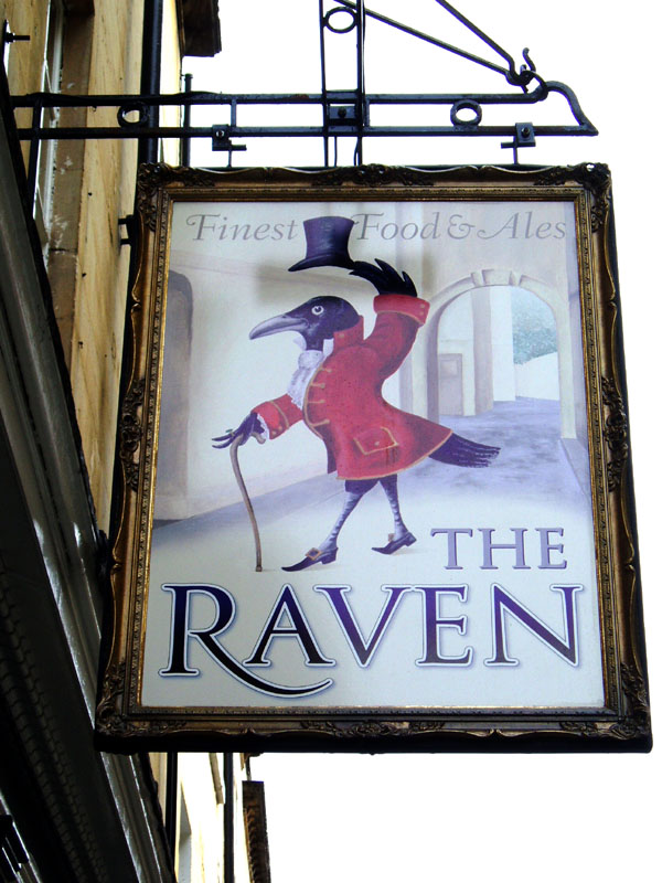 Pub sign in the city of Bath