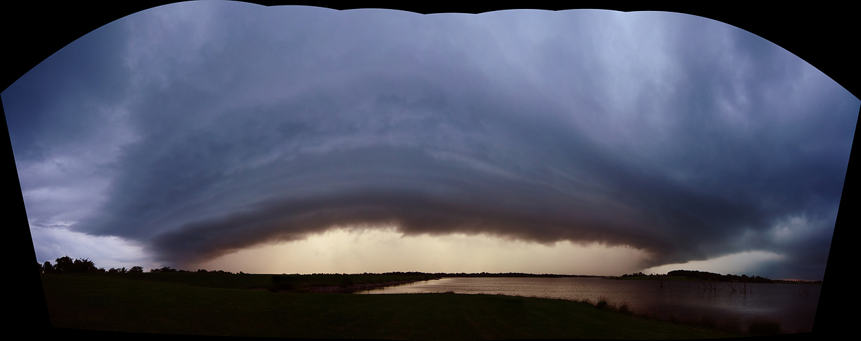 Storm Cell Approaching Mozingo Lake (Uncropped Stitch)