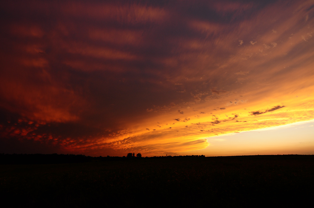 September Storm Anvil Sunset