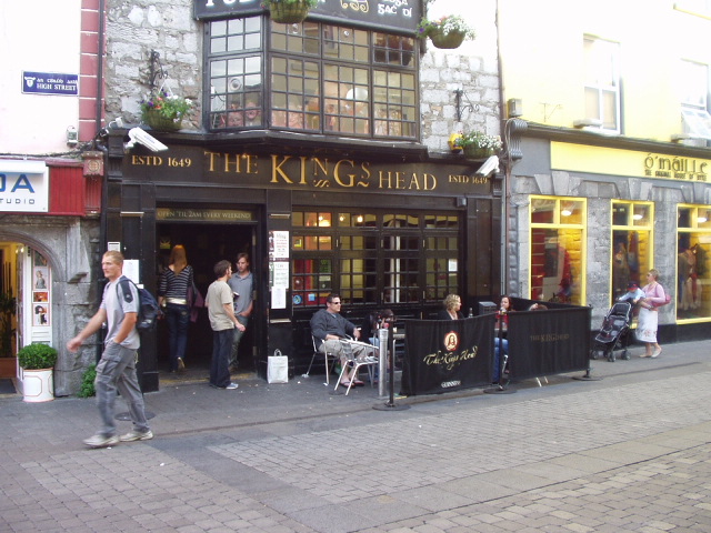 Our first pub, The Kings Head, Galway