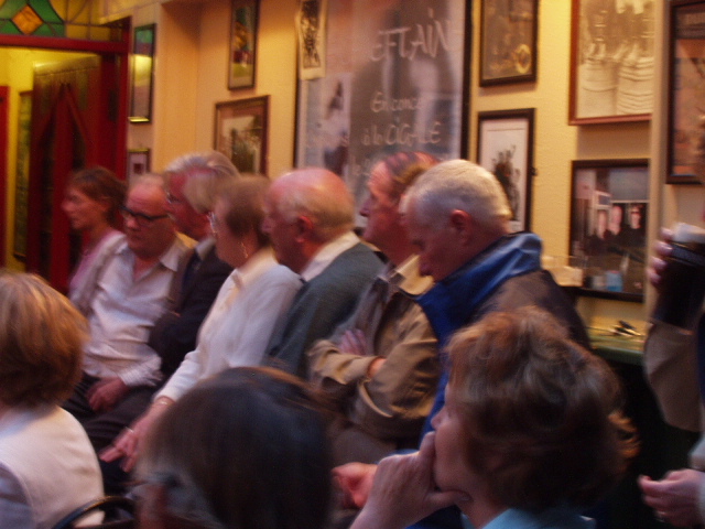 The local crowd in Matt Molloys