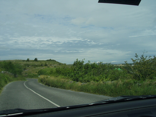 Driving into the Burren, a limestone deposit covering hundreds of square miles in northwest Co. Clare