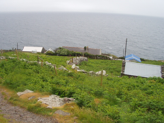The view from the beehive house of Dingle Bay