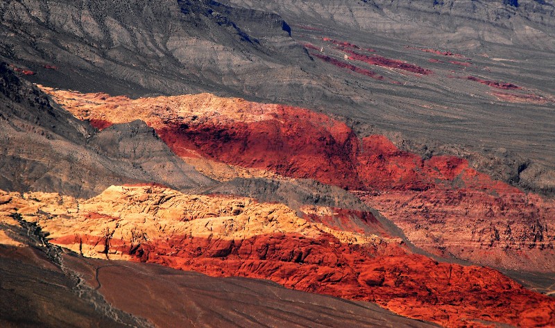 aerial of Red Rock