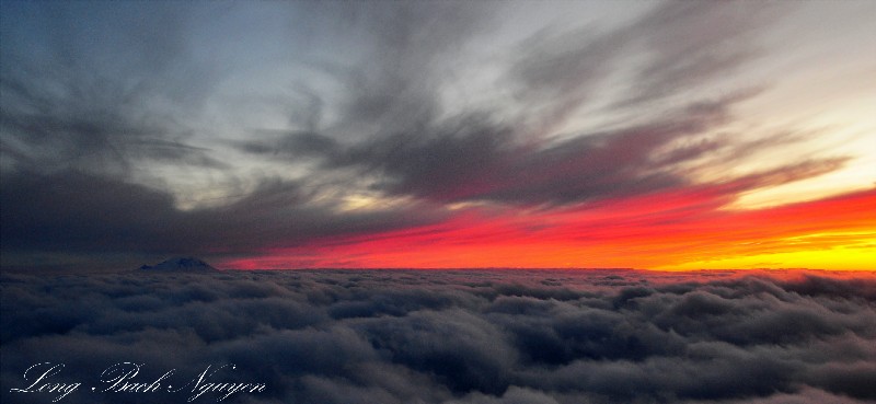 fire from Mt Rainier