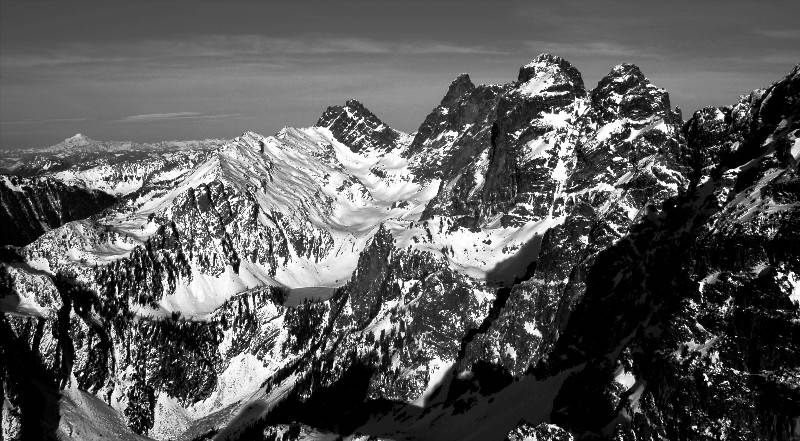 Chimmey Rock and Overcoat Peak