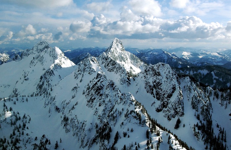 Chair Peak and Kaleetan Peak