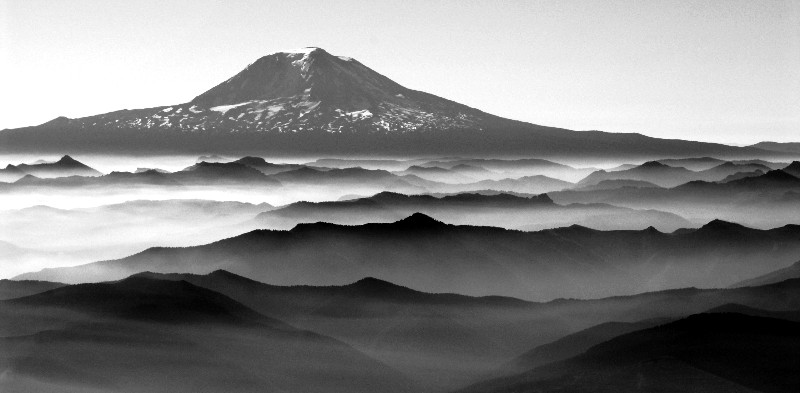 Mt Adams and smoke
