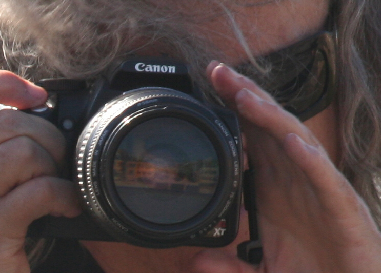 Fun lens reflection.   (From other side of bridge - 300mm zoom)