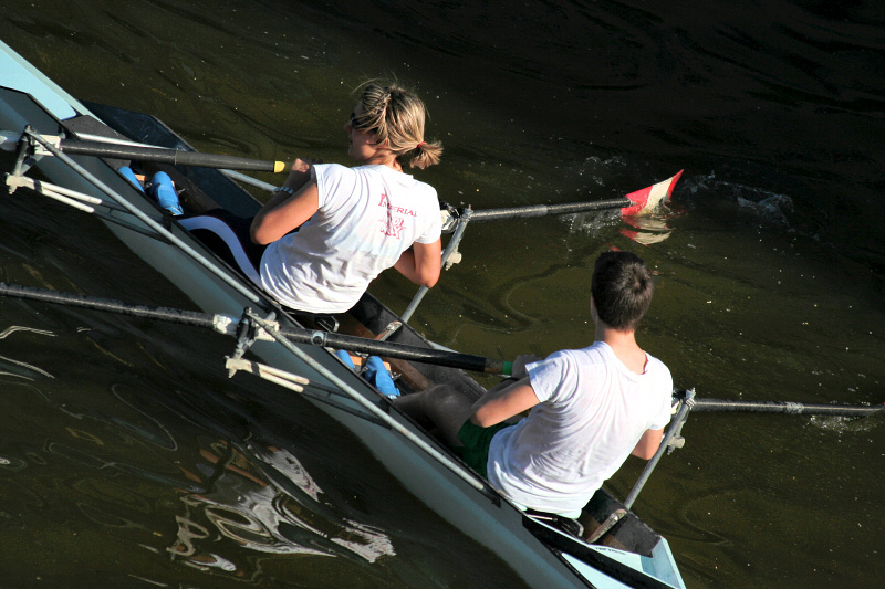 Boaters on the Arno