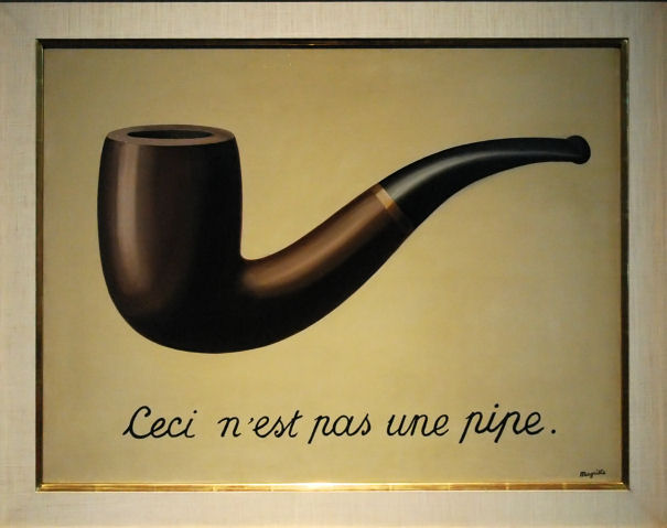 La Trahison des images (Ceci nest pas une pipe)- Ren Magritte circa 1928-1929