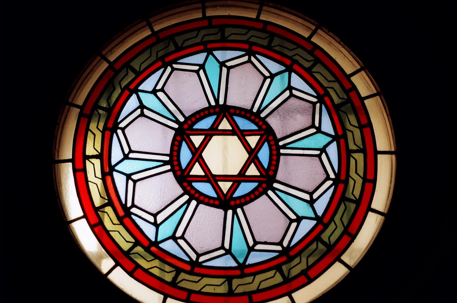 Synagogue stained glass