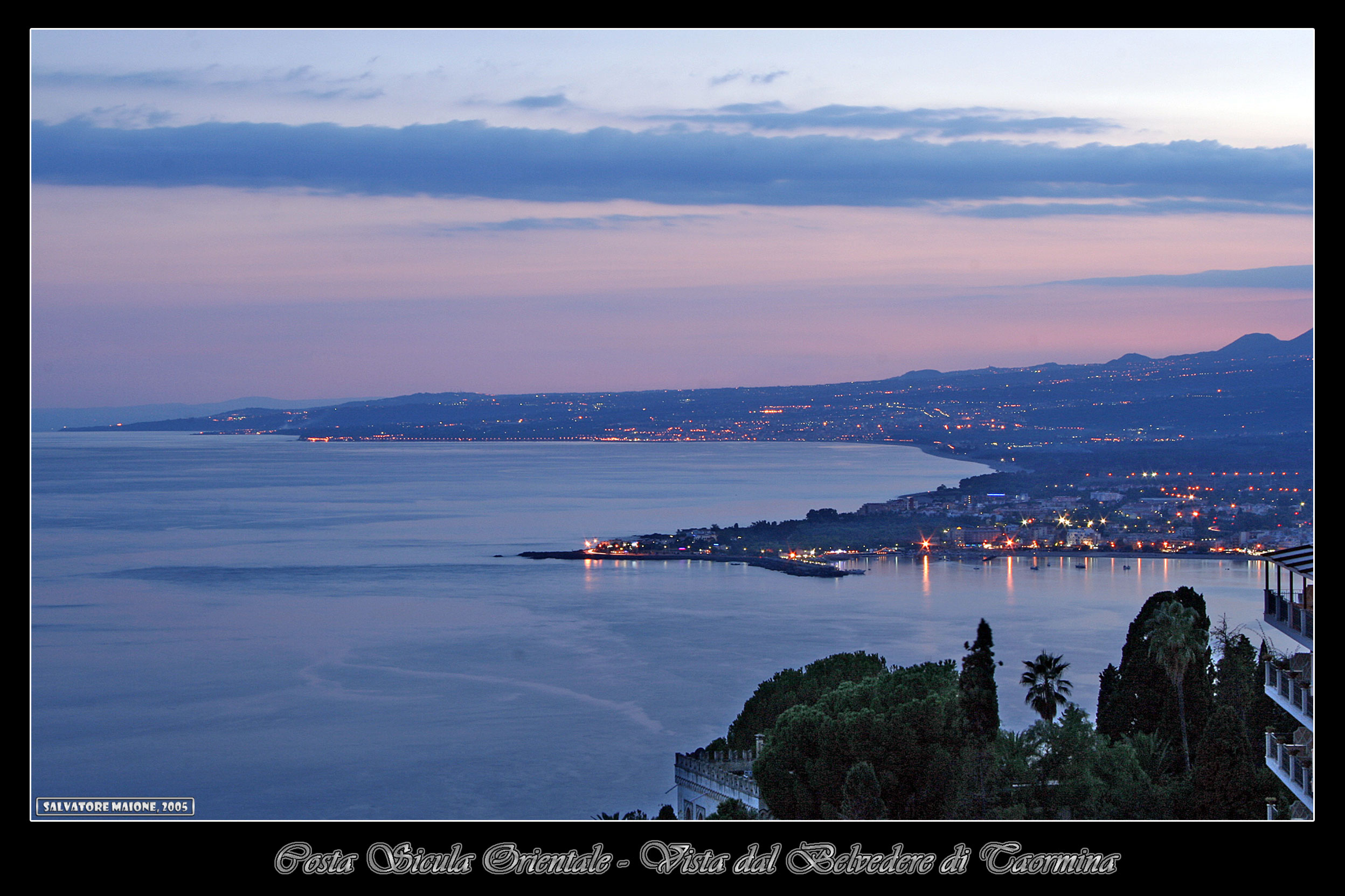 Costa sicula orientale - Vista dal belvedere di Taormina