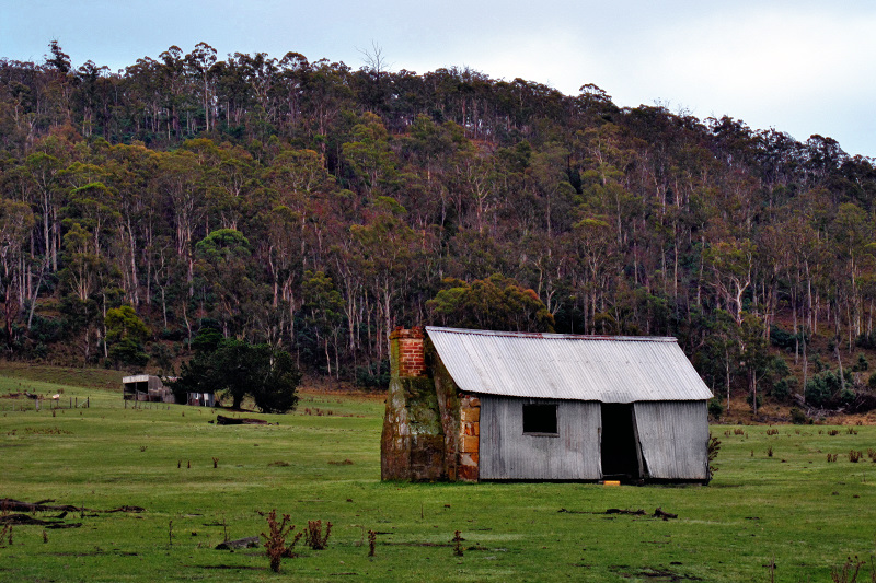 Tin and brick barn