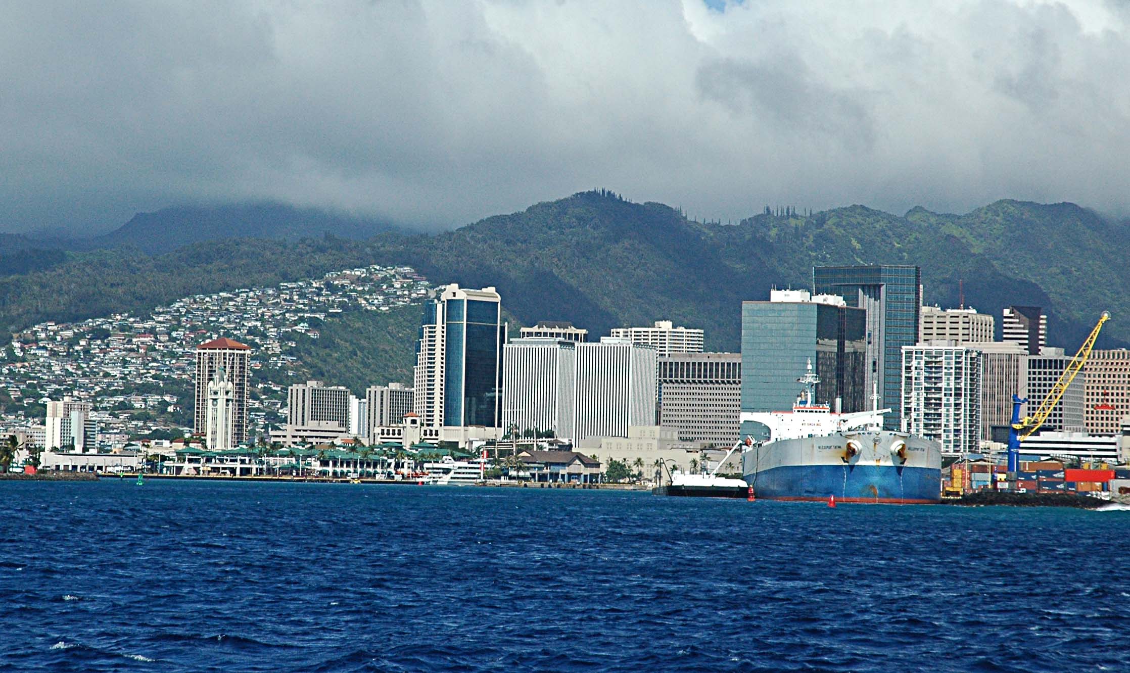 Honolulu Skyline from Navatek I