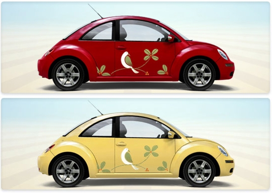 Volkswagen New Beetle Art - Which color do you prefer?