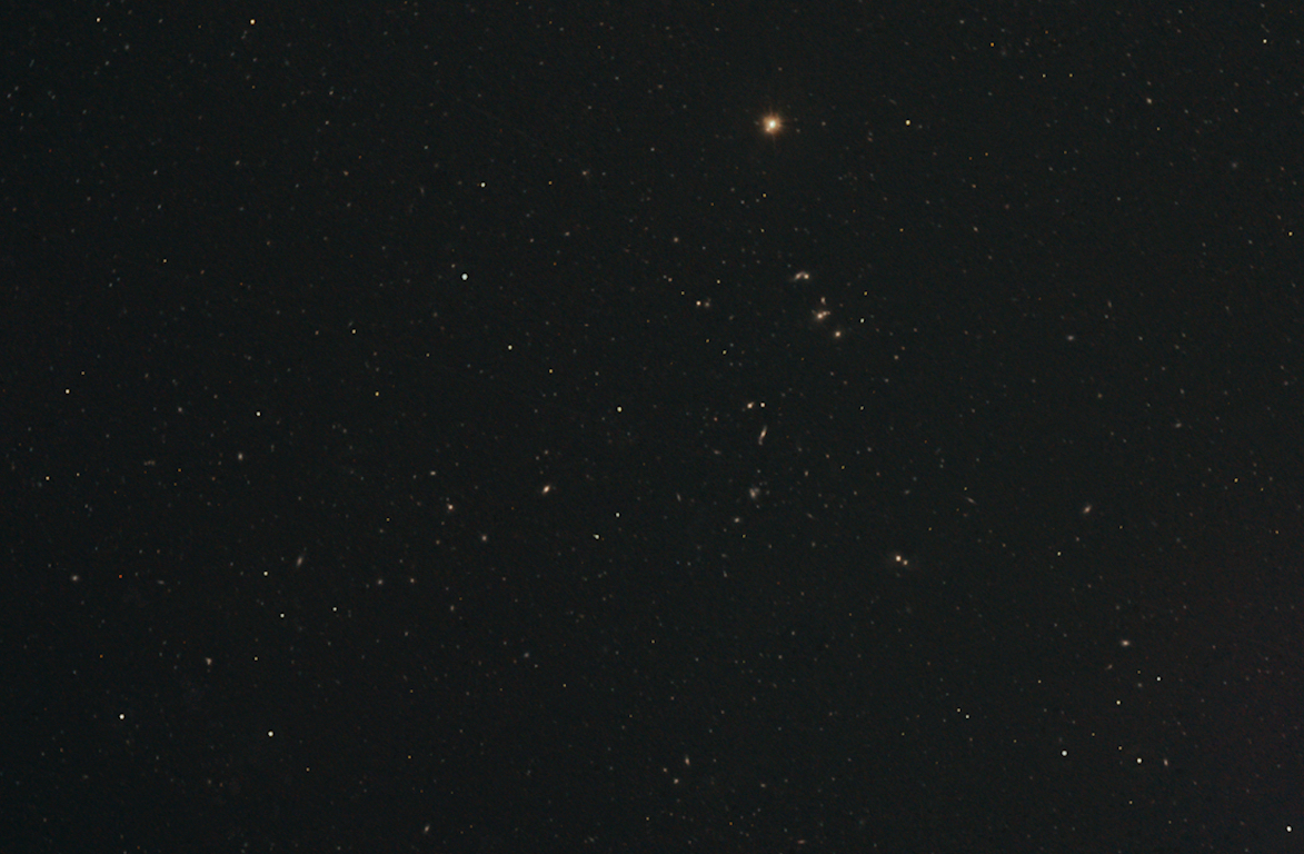 Hercules Galaxy Cluster (longer exposure)