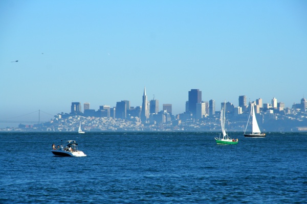 San Francisco view from Sansolito, Sausalito, California