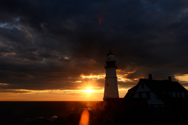 DSC03864.jpg PORTLAND HEAD LIGHT LIGHTHOUSES by donald verger sunrise :) october 1