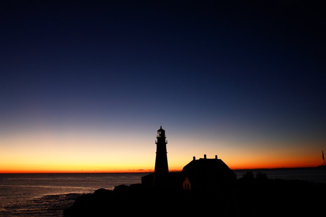 DSC05643 DARKNESS GIVES WAY... PORTLAND HEAD LIGHT LIGHTHOUSES DONALD VERGER
