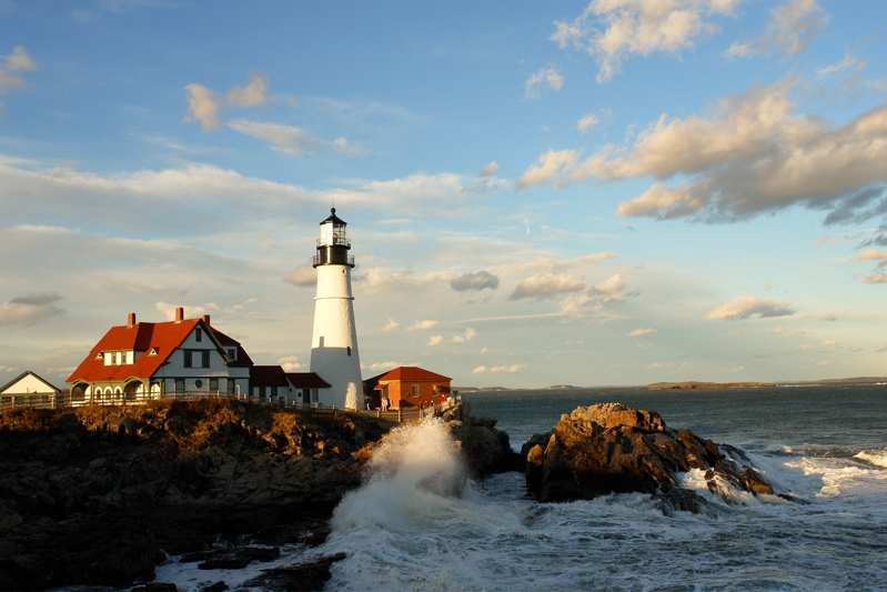 382DSC08547.jpg.... SPLASH after the storm PORTLAND HEAD LIGHT DONALD VERGER LIGHTHOUSES MAINE