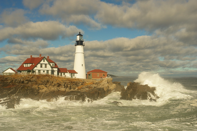 DSC09224.jpg AFTER THE SMALL STORM... SALT WATER FILLS THE AIR... PORTLAND HEAD LIGHT MAINE LIGHTHOUSES DONALD VERGER