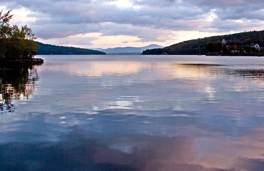 NH Lake Winnipesaukee sunset