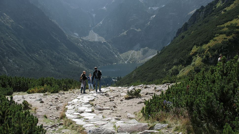 View from Świstwka on Morskie Oko