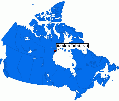 Map - Rankin Inlet, Nunavut