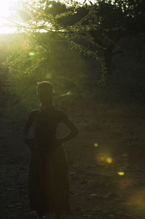 backlit girl