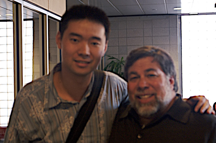 Apple cofounder Wozniak and me